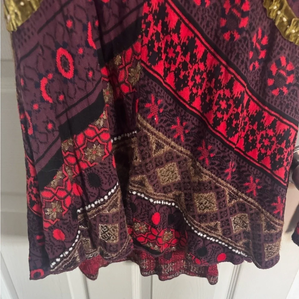 Free People World Traveler Pullover Tunic Top